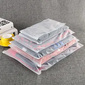 맞춤형 PE 바지 및 양말 플라스틱 포장 백 포장 투명 로고 젖빛 지퍼 지퍼락 의류 비닐 봉지