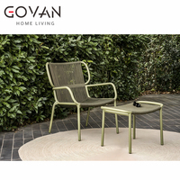 Nouvelles chaises longues d'extérieur en alliage d'aluminium de style minimaliste moderne pour terrasses d'hôtels, balcons et jardins