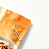Sachet Doypack refermable personnalisé en MOPP/PET/PE pour l'emballage alimentaire, idéal pour le stockage de flocons d'avoine, avec protection barrière pour les snacks