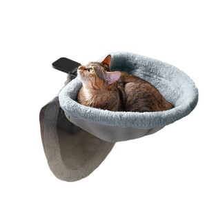 Lettino da scrivania per gatti letto per scrivania Design salvaspazio per gatti facile da installare tessuto Ultra morbido carico di peso fino a 40 libbre - Product Image 5