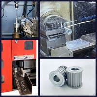 Poulie de distribution synchrone GT2 14M, poulie de distribution à 30, 36, 40, 48, 60 dents, roue à dents OEM, traitement de surface par oxydation
