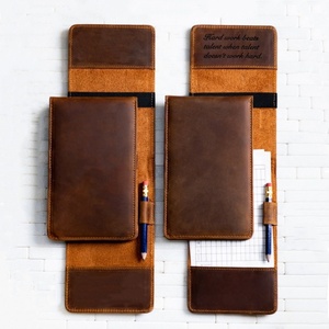 Customized Scorecard Holder Cattle Hide Leather Golf Scorecard Yardage Book Golf Performance Holder Scorecard case - Product Image 1