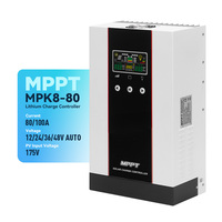 Contrôleur de charge solaire intelligent MPPT 60A 12/24/48V pour système solaire, prise en charge de la personnalisation OEM ODM et vente directe d'usine.