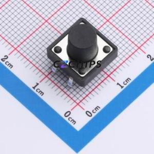 SMG-03-H095A1 Tactile Switch Through hole Component (THT)-4P,12x12mm Switch Single Pole Single Throw Round Button 2.5N 12mm - Product Image 1