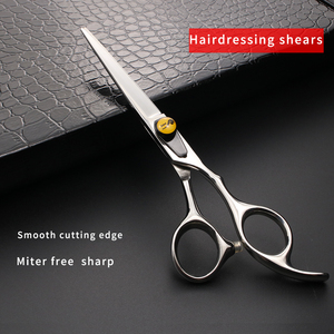 Juego de tijeras para el cabello, tijeras de corte de pelo de salón de moda, tijeras de peluquero de acero inoxidable, tijeras de pelo de dientes de corte plano para estilista - Product Image 6