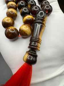 Cuentas de cuerno de búfalo talladas a mano, Tasbih, artesanía natural, cuentas de oración hechas a mano para meditación espiritual y reflexión diaria - Product Image 2