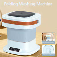 Nouvelle machine à laver-sécher automatique pliable, mini lave-linge séchant portable, cuve en plastique, utilisation en camping-car, haute efficacité, écran tactile