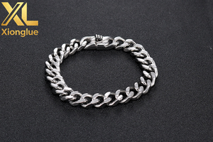 Bijoux punk rock en acier inoxydable robuste, chaîne cubaine Miami, accessoires, bracelet pour homme Hip Hop, collier chaîne gourmette, résistant à l'eau - Product Image 6