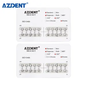 AZDENT舒适牙齿正畸标准Edgewise 022金属支架