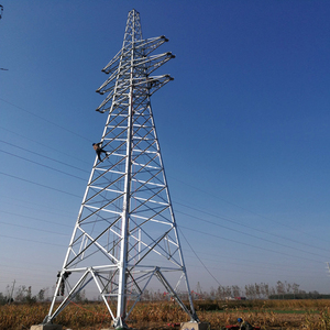 FUHANG FH04 Hot-Dip galvanis mulus transmisi Overhead Power Line baja listrik Tubular menara tiang 50 tahun <span class=keywords><strong>Crane</strong></span> - Product Image 2
