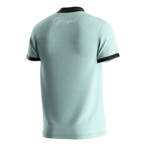 T-shirt de mode par sublimation pour homme avec poches sur les manches, polo décontracté à manches courtes avec fermeture éclair et col montant, chemises pour enfants - Product Image 2