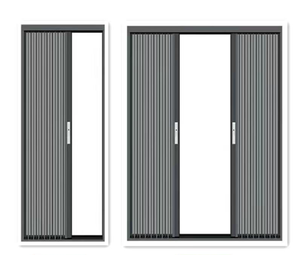 Yeni elmas örgü katlanır sineklikli kapı alüminyum alaşım anti-sivrisinek kapı trackless sürgülü görünmez anti-hırsızlık pencere giriş kapısı - Product Image 6