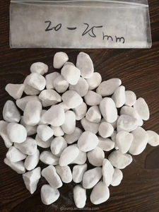 Ciottoli in Pietra Naturale Lucidati Bianco Neve Premium, <span class=keywords><strong>Decorativi</strong></span> e Non Tossici <span class=keywords><strong>per</strong></span> Giardini, Ville e Paesaggistica di Parchi - Product Image 1