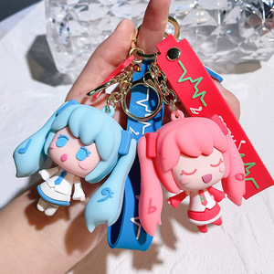 Lilangda Bán Buôn 3D PVC Dễ Thương Anime Kawaii Keychain Phim Hoạt Hình Móc Chìa Khóa Phim Hoạt Hình PVC Silicon Mini Ba Lô Vòng Chìa Khóa Phụ Kiện - Product Image 4