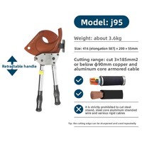 Cisaille à câble blindé en cuivre et aluminium JG-J95, type à cliquet, pince à couper les fils
