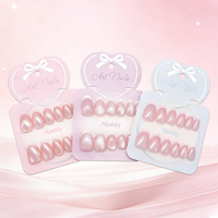 Lot de 12 faux ongles carrés français faits à la main en ABS, prêts à poser, couvrance totale, pré-conçus, vente directe usine OEM ODM