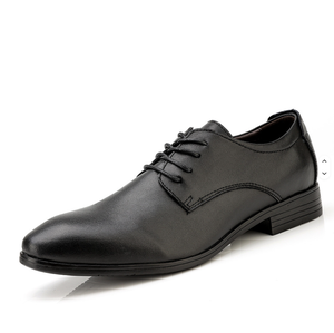 Chaussures habillées pointues à lacets pour hommes, style britannique, couleur unie, pour affaires, mode jeune, mariage, vente en gros e-commerce transfrontalier - Product Image 6