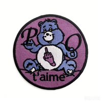 Parche Bordado Personalizado con Letras y Eslogan, Aplique Termoadhesivo con Texto en Francés, Insignia para Ropa Urbana, Sudadera, Chaqueta, Bolso