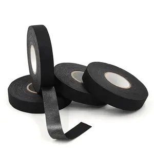 Fireproof Noise Dampening Fabric Automotive Black Electrical Wire Harness Auto Cloth Tape