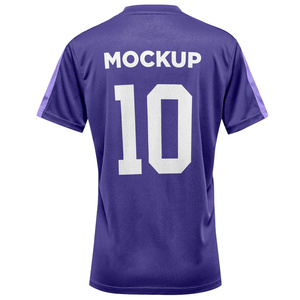 Maglia da calcio femminile retrò stile nazionale personalizzato viola uniforme da calcio Design <span class=keywords><strong>Vintage</strong></span> di alta qualità per giocatrici - Product Image 2