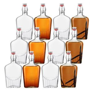 Frasco de vidrio de 8,5 onzas, frasco de vidrio para whisky, botellas de vidrio con tapa oscilante para extracto de vainilla casero, Limoncello, Kombucha - Product Image 1