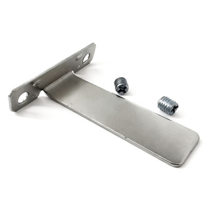 Aluminum Alloy T-Shaped Photo Frame <b>Stand</b> Silver Metal Bracket With Screws For <b>Desktop</b> Display - Product Image 1