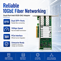 Carte réseau Intel X520-DA2 10GbE à double port SFP+, 82599ES PCIe2.0 *8, carte réseau serveur, prise en charge de la virtualisation SR-IOV FCoE