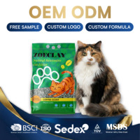 Litière pour chat en bentonite en forme de boule, sans poussière, forte absorption, produit pour animaux de compagnie en vrac, fabrication OEM, respectueux de l'environnement