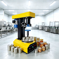 Machine de scellage de boîtes semi-automatique électrique XQ-160, facile à utiliser, en acier inoxydable, pour boîtes en plastique, en papier, en verre, pour boissons, bouteilles, pots