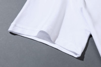 Chemises personnalisées avec logo 280G, col rond, chemises de sport pour hommes, manches courtes