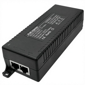 Injecteur PoE CAT5E CAT6 compatible 10/100/1000 Mbps Gigabit Ethernet, norme IEEE 802.3af, 52V 60W, adaptateur VLAN - Product Image 3