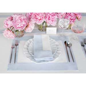 Napperons en lin à bord large avec coins mitrés pour les banquets, les restaurants et les entreprises d'événements - Product Image 1