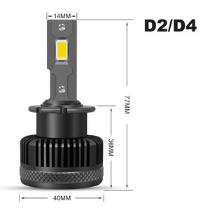 ไฟหน้ารถยนต์ LED D2S D4S 55W หลอดอลูมิเนียมสำหรับเปลี่ยนหลอด HID ใช้ทั่วไป - Product Image 5