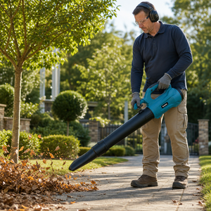 <span class=keywords><strong>Souffleur</strong></span> de feuilles sans fil 18V compatible <span class=keywords><strong>Makita</strong></span>, <span class=keywords><strong>souffleur</strong></span> d'air <span class=keywords><strong>électrique</strong></span> portable pour le nettoyage des feuilles et de la poussière de jardin, outil nu uniquement - Product Image 2