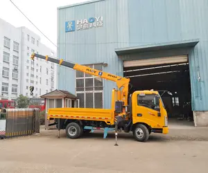 China, grúa montada en camión manipulador de pluma telescópica de 4 toneladas para ventas