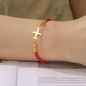 Braccialetto Regolabile in Acciaio Inox con Ciondolo Intrecciato <span class=keywords><strong>per</strong></span> la Stagione Festiva, Grazioso Braccialetto Multicolore Mamma-Bambino-Famiglia, Regalo <span class=keywords><strong>per</strong></span> Donne - Product Image 3