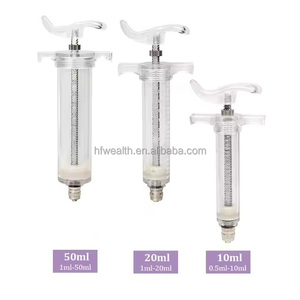 10 мл 20 мл 50 мл ветеринарный Регулируемый прозрачный шприц для вакцинации животных инжектор для птицефабрики - Product Image 3