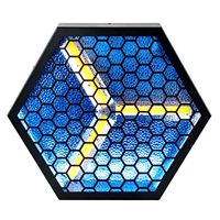 Projecteur LED matriciel DMX 3x60W blanc chaud COB RGB, lumière de scène octogonale vintage, éclairage de fond LED rétro type Blinder