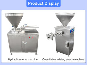 Hoge kwaliteit volautomatische vacuüm worst elektrische verticale snelle worstvuller <span class=keywords><strong>enema</strong></span> machine CE - Product Image 5