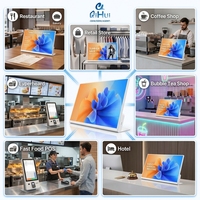Monitor de Pantalla Táctil Android de 23.8 Pulgadas, Pantalla de Menú para Restaurantes, Señalización Digital, Punto de Venta de Autoservicio, Kiosco Minorista, Fábrica OEM