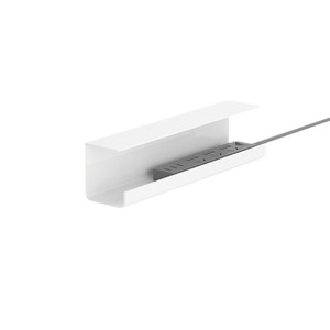 Under Desk Cable Management Rack 1 Tier Wall Mounted Power Strip Storage Box <b>For</b> Office <b>Desktop</b> Bedroom Electronics Organization - Product Image 2