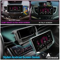 Pantalla QLED Android 13 de 10.88 Pulgadas con DSP Integrado, Carplay 2DIN, GPS, Pantalla Dividida, Asistencia de Marcha Atrás para Mitsubishi Pajero Sport L200 Triton