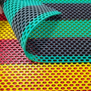 Tapis de toilette de <span class=keywords><strong>piscine</strong></span> en PVC 3.7mm personnalisé bonne résistance au drainage piège à soleil poussière humidité bicolore King Design-Style moderne - Product Image 4