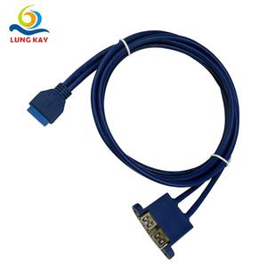 สายเคเบิลรวม Lung Kay IDC 20P เป็น USB 3.0 2Af พร้อมตัวล็อคสายเคเบิลข้อมูล - Product Image 1