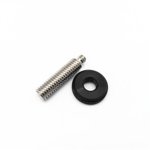 Stainless Steel 1/4 To 3/8 <b>Thread</b> Adapter Screw With Large Adjustment Nut For Camera Tripod Mounting - Product Image 1