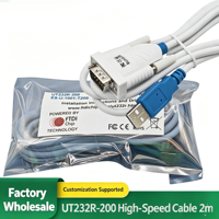 Câble série USB vers RS232 série UT232R, technologie de puce FTDI, disponible en longueurs de 2 m et 5 m