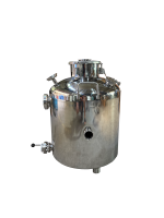 Cuve de brassage sanitaire 100L en acier inoxydable poli miroir, chaudière de distillation monocouche avec jauge de niveau, réservoir de stockage 26 gallons pour whisky et vodka