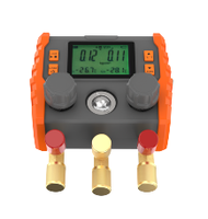 Manomètre numérique pour collecteur de pression HVAC, testeur de pression et de température avec rétroéclairage LCD pour R410A R134a R22 avec jauge de niveau