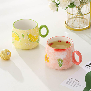 Mug en céramique créatif à motif de dessin animé, 201-300 ml, compatible micro-ondes et lave-vaisselle, tasse à café pour le petit-déjeuner, pour les couples, usage domestique - Product Image 4