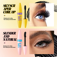Mascara waterproof longue tenue, effet volume et recourbant, anti-bavures, pour maquillage des yeux, vente en gros, marque privée